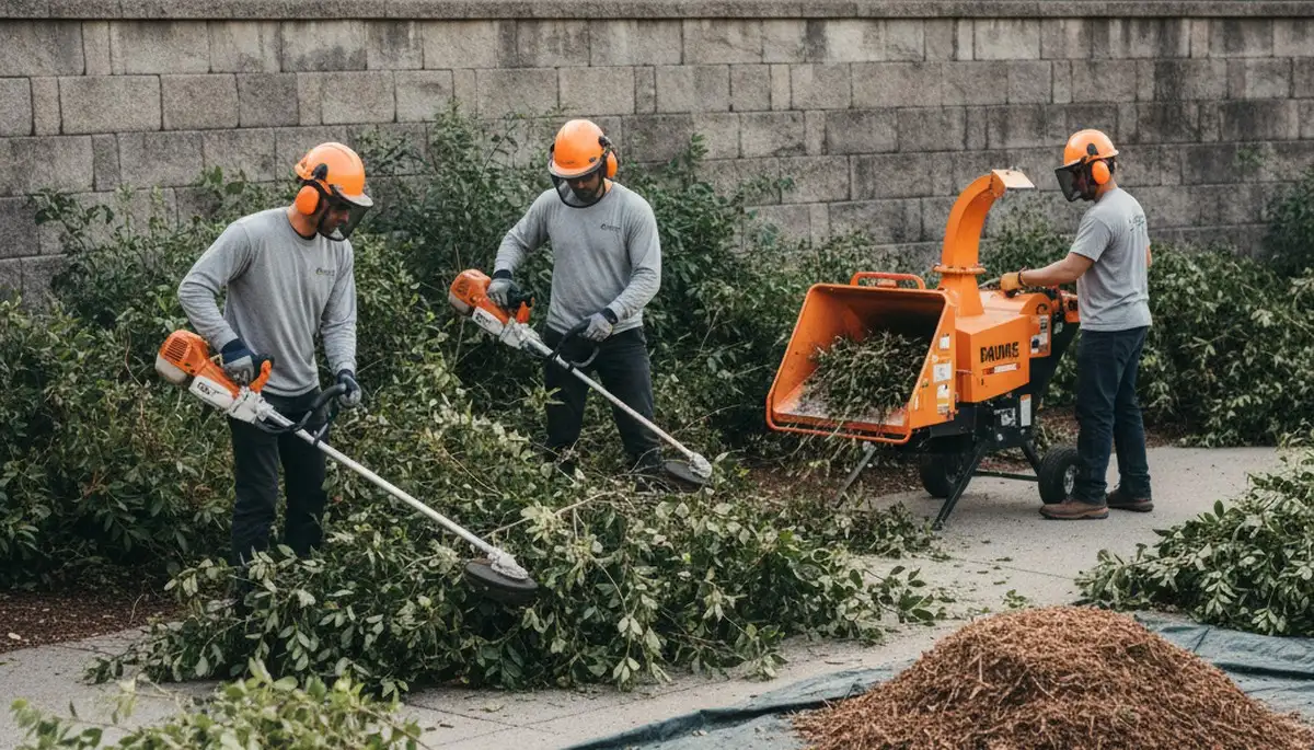 Philadelphia, PA tree service removing overgrown shrubs for safe, efficient property cleanup