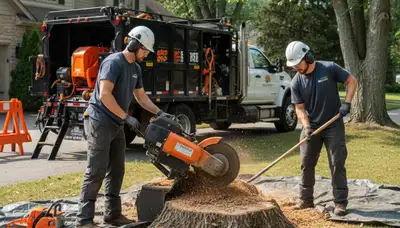 Philadelphia, PA stump removal service clearing leftover stump for a clean, usable yard