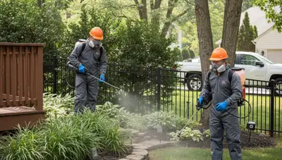 Philadelphia, PA tree service technician providing tick control for residential yards and outdoor safety