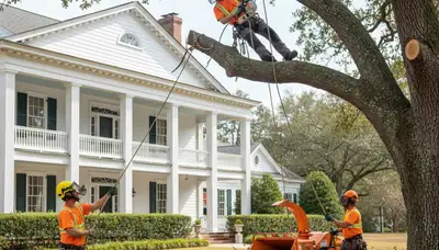 Tree service crew in Philadelphia, PA removing a tree for safe, professional cleanup