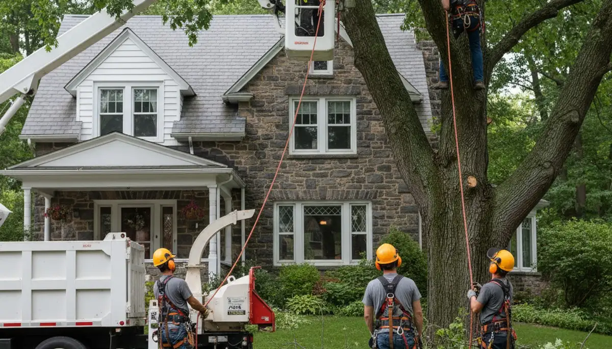 Professional tree removal service in Philadelphia, PA for residential and commercial properties