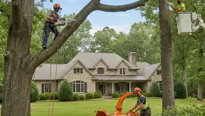 Tree removal crew serving Philadelphia, PA with professional tree care services